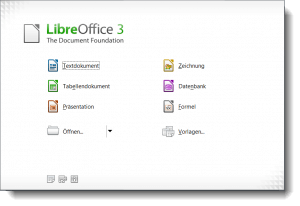 LibreOffice Startcenter