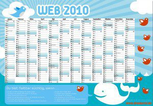Twitter Wandkalender 2010